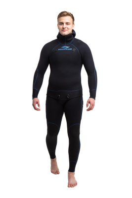 Гидрокостюм Hunter Pro 3мм нейлон/открытая пора черный