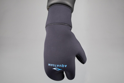 Перчатки Hunter 3х-палые 7мм ультраспан/открытая пора